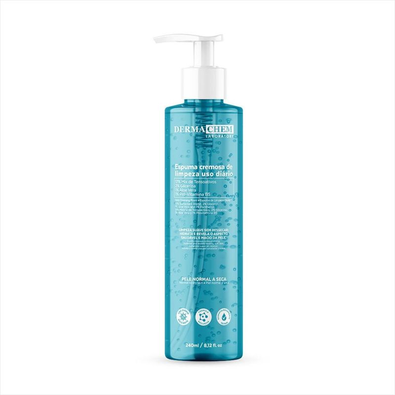 ESPUMA CREMOSA DE LIMPEZA DERMACHEM 240ML