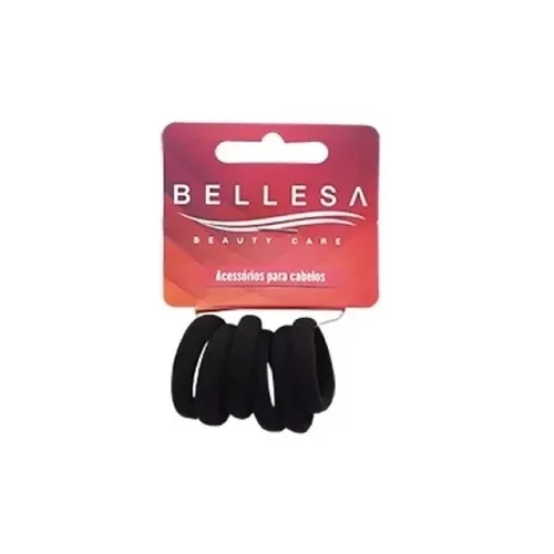 ELÁSTICO  EURO BEAUTY MEIA PRETO COM 6 UND
