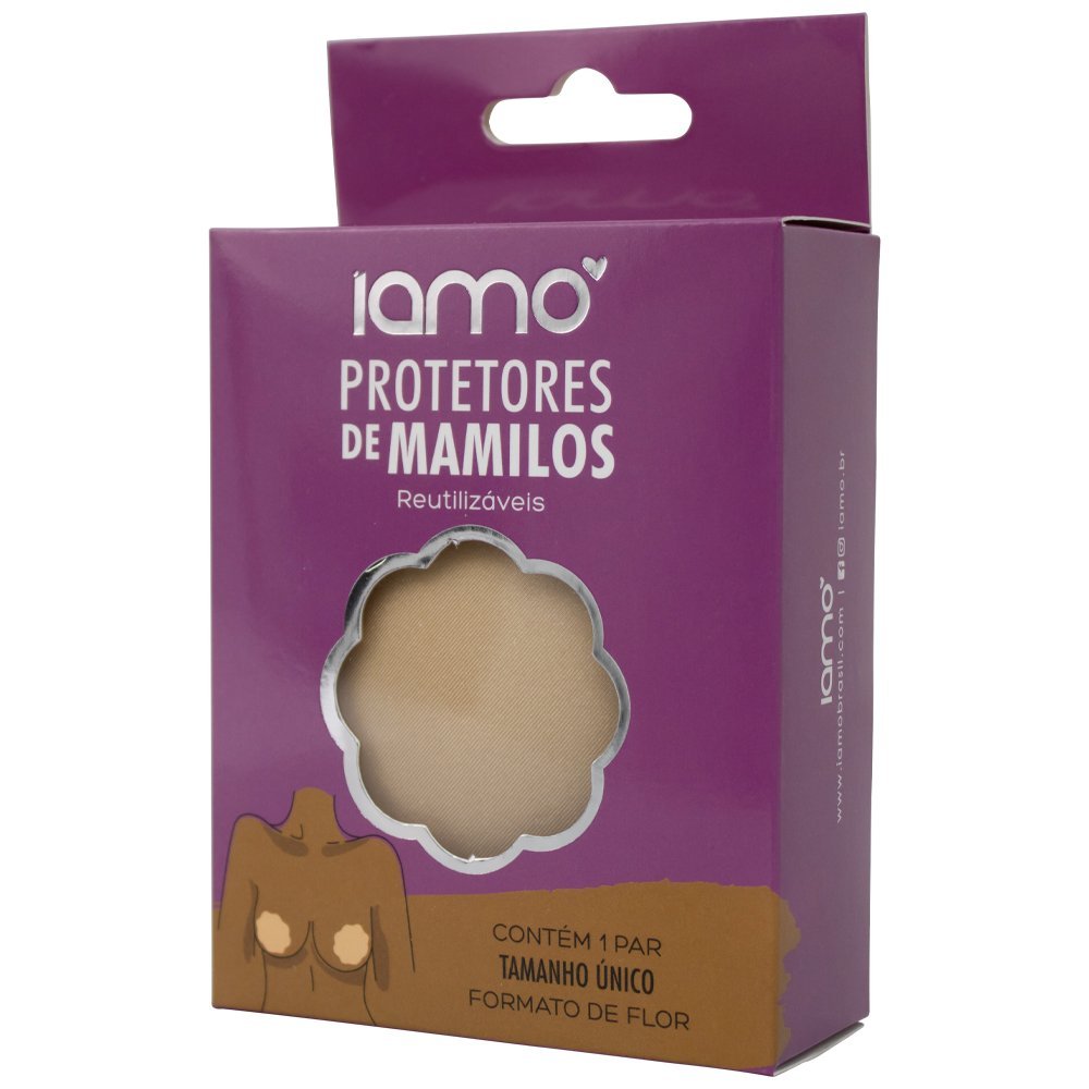 PROTETOR ADESIVO DE MAMILO 1 PAR FORMATO REDONDO IAMO