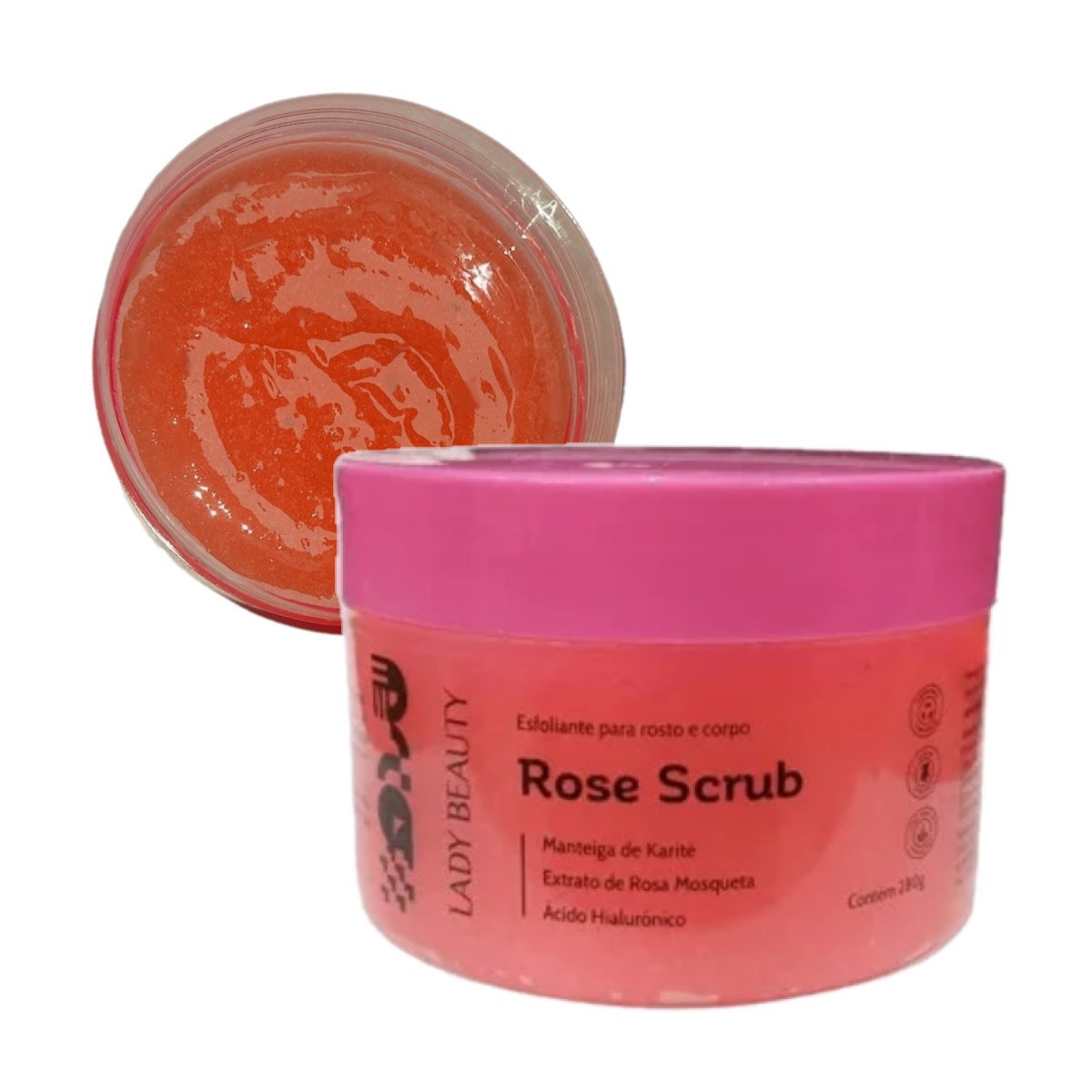 ESFOLIANTE ROSE SCRUB 280G - LADY BEAUTY