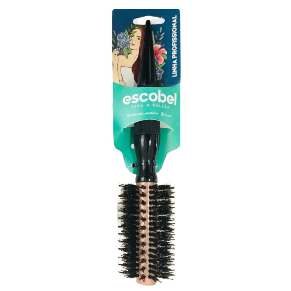 ESCOVA DE CABELO MURIEL COM CERDAS DE JAVALI - ESCOBEL