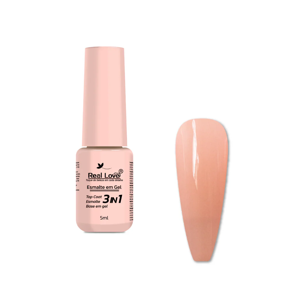 ESMALTE EM GEL 3 EM 1 COR 05 - REAL LOVE