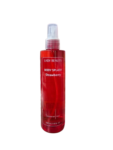BODY SPLASH STRAWBERRY 200 ML - LADY BEAUTY