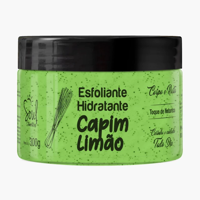 HIDRATANTE ESFOLIANTE CAPIM LIMAO 300 GR - SOUL