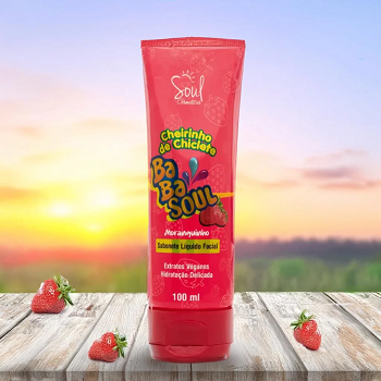 SABONETE LIQUIDO FACIAL MORANGO 100 MG - SOUL