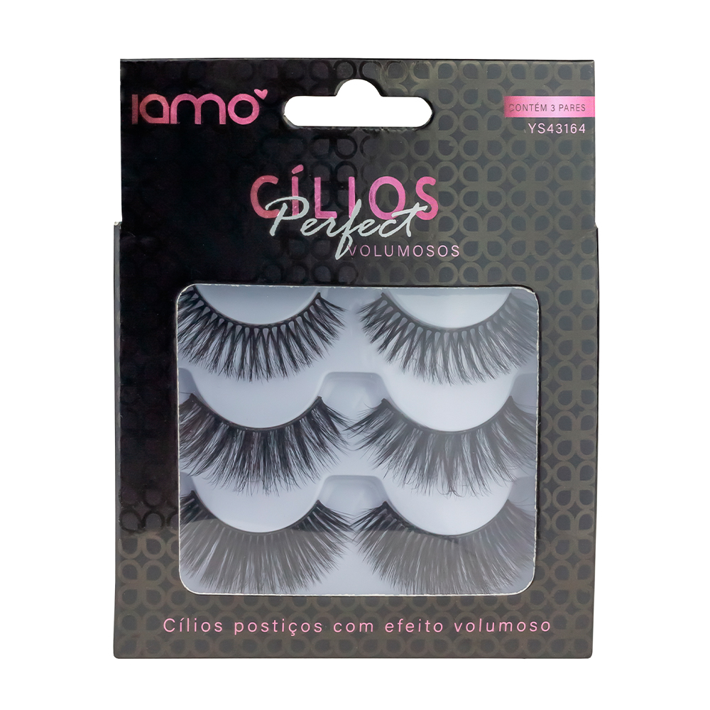 CILIOS POSTICOS VOLUMOSOS 3 PARES - IAMO