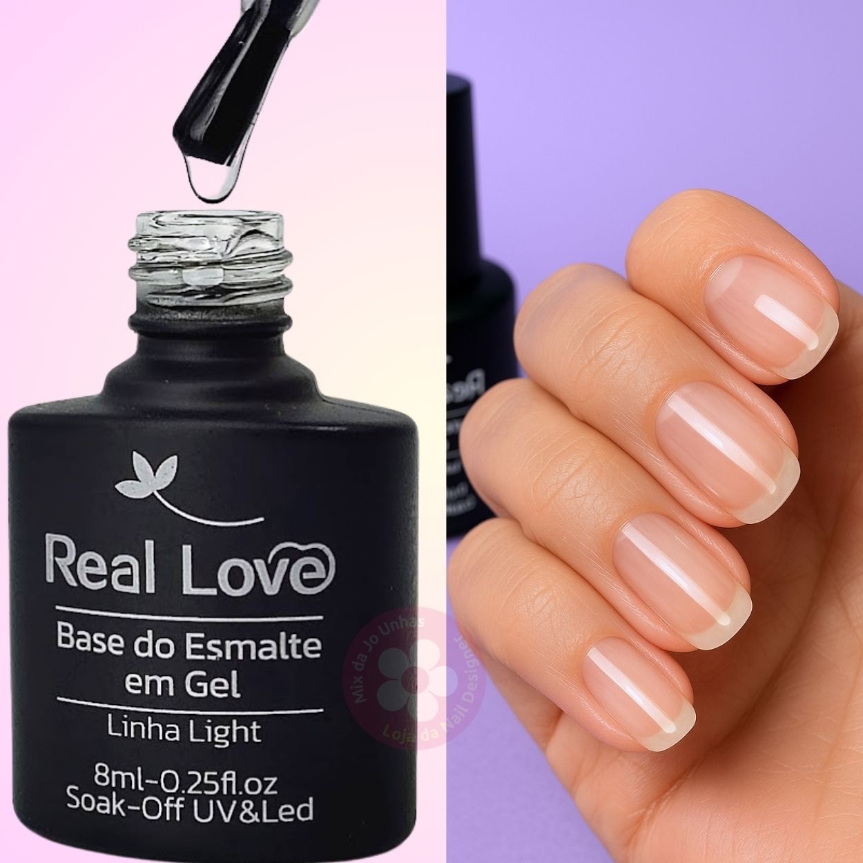 BASE DO ESMALE EM GEL - REAL LOVE