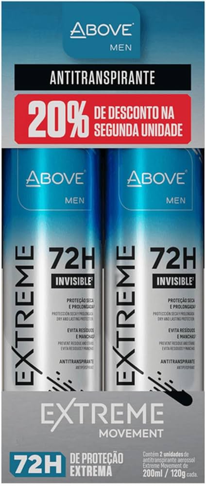 PACKS DEO ANT.ABOVE DUO EXTREME MOVEMENT 200ML