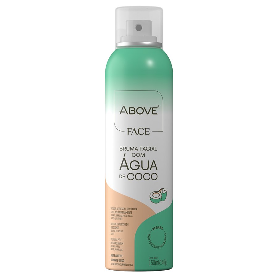BRUMA FACIAL COM AGUA DE COCO ABOVE 150ML