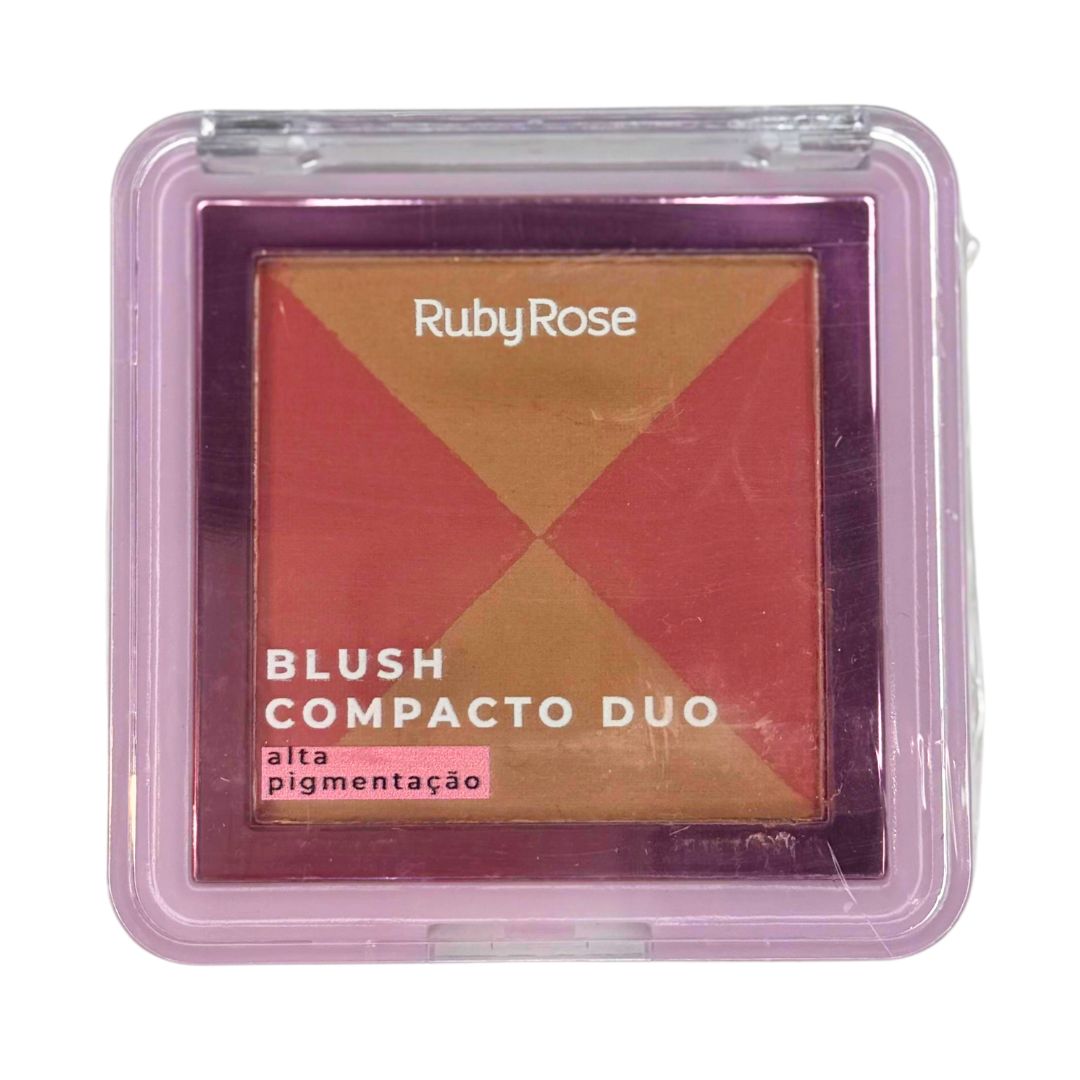 BLUSH COMPACTO DUO COR 1 - RUBY ROSE